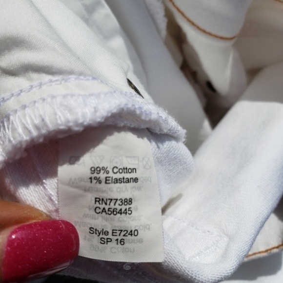 J. Crew Skinny Stretch Jeans White sz 27/28 - Picture 5 of 5